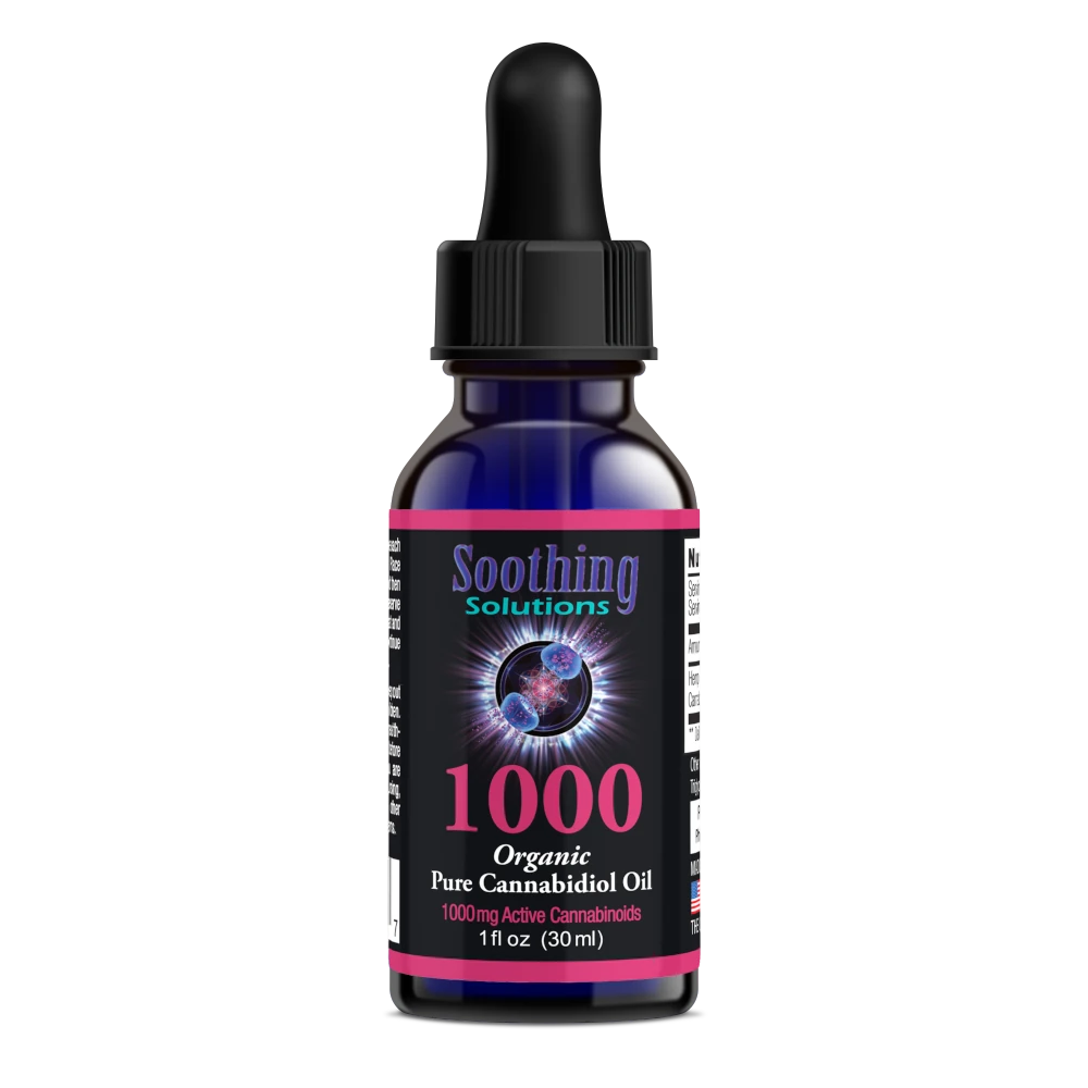 Soothing Solutions 1000mg Pure CBD Tincture