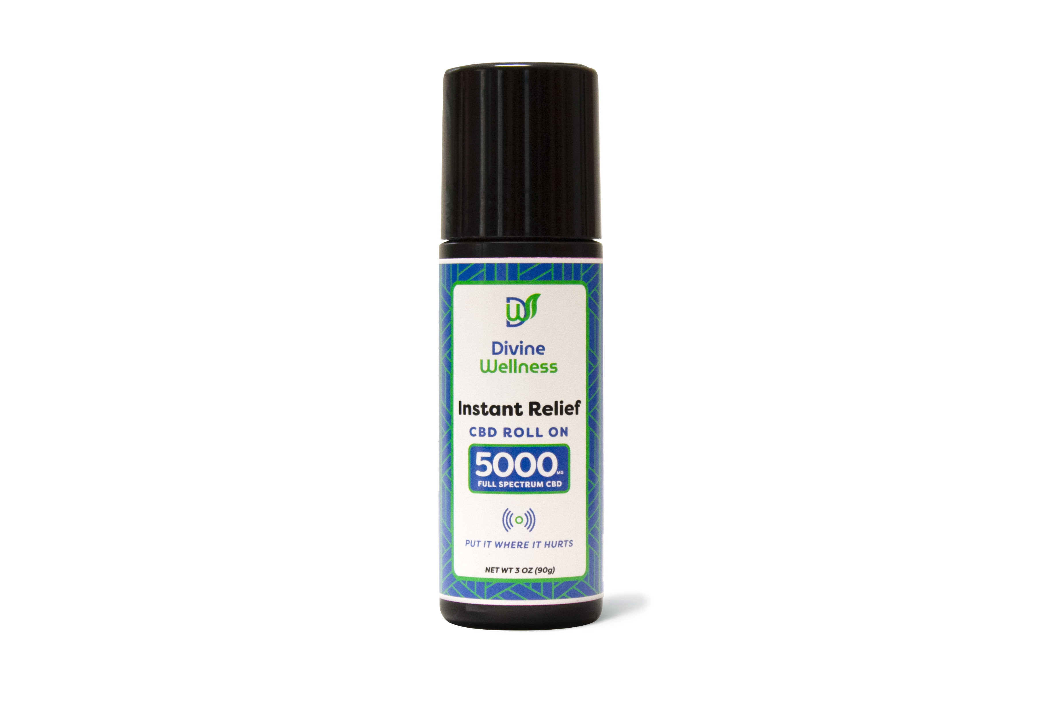 Divine Wellness 5000mg Full Spectrum CBD Roll-On (3oz)