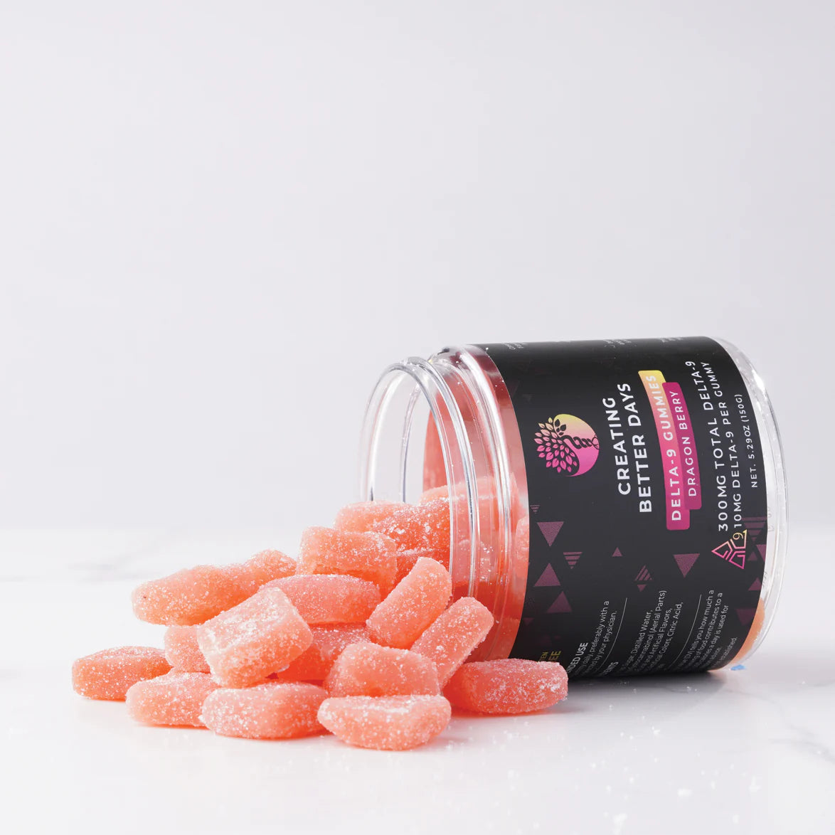 300MG DELTA-9 GUMMIES - FAT-FREE & VEGAN | CREATING BETTER DAYS