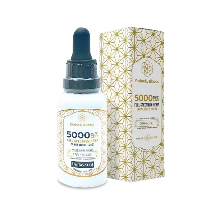 5000mg Full Spectrum CBD Oil Tincture Unflavored